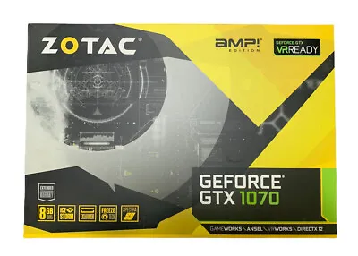 $249 • Buy Zotac GEFORCE GTX 1070 AMP! ED 8GB 256 BIT GDDR5 