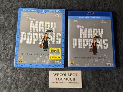 Mary Poppins 1964 Blu-Ray DVD 2013 Disney 2 Disc Widescreen 50th Anniversary * • $7