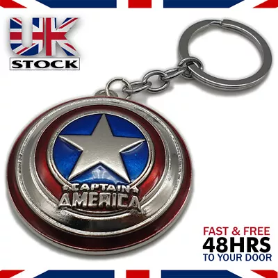 Captain America Keyring Shield Marvel Avengers Steve Rogers • £5.99