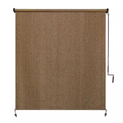 Roller Shade Cordless Light Filtering Window Blind Coolaroo Walnut 48 X 96 In. • $87.09