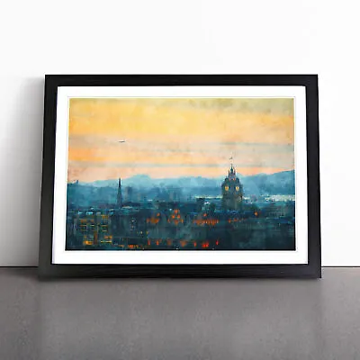 Edinburgh Skyline In Scotland Wall Art Print Framed Canvas Picture Poster Decor • £24.95