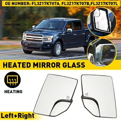 1/2Pair Mirror Replacement Heated Glass For 2015-20 F150 Ford Pickup Right &Left • $76.99