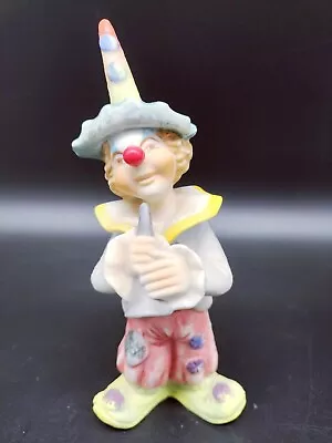 Hand Painted Vintage 1987 Lefton Clown Playing Instrument • $12