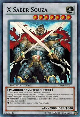 $1.96 • Buy X-Saber Souza - CT09-EN017 - Super Rare - Limited Edition X3 - Lightly Played