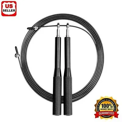 Jump Rope Gym Aerobic Exercise Boxing Skipping Adjustable Bearing Speed Fitness • $7.98