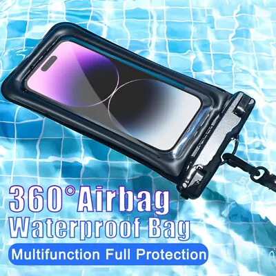 For Samsung S23 S22 S21 S20 Ultra S10+ Phone Waterproof Pouch Case Dry Bag Cover • £4.79