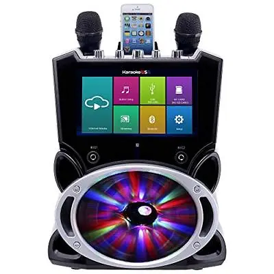 Karaoke USA Complete Wi-Fi Bluetooth Machine With 9-Inch Touch Black  • $112.92