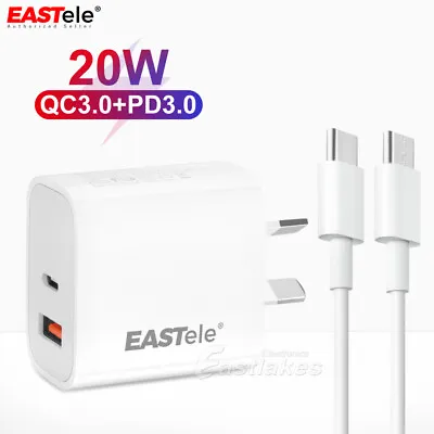 $17.99 • Buy EASTele Fast Charging Wall Charger USB-C Cable For Apple IPhone 15 Pro Max IPad