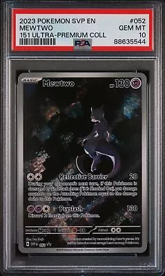 Psa Gem Mint 10 2023 Pokemon Svp En-sv Black Star Promo 052 Mewtwo 151 Upc • $49.99