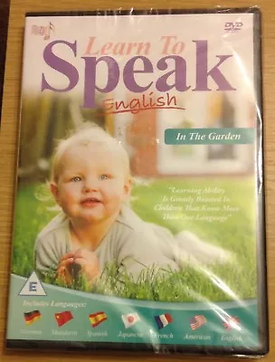 LEARN TO SPEAK ENGLISH IN THE GARDEN DVD (Educational Young Children) NEW • £3.99