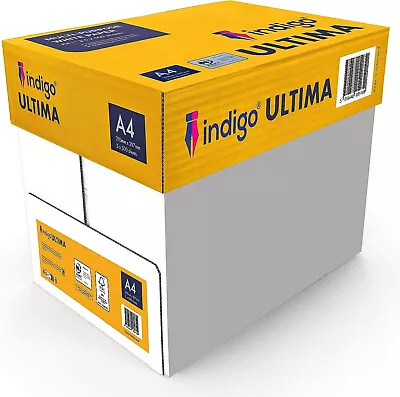 A4 Paper Indigo ULTIMA White Plain Printer Paper- Box Of 5 Reams - 2500 Sheets • £15.99