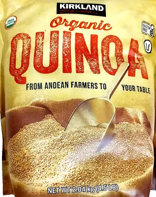 Kirkland Signature Organic Quinoa Gluten Free 4.5 Lbs EXP 03/2026 • £16.57