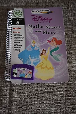 Leapfrog Leappad Plus Writing Disney Princess Maths Mazes & More Book Cartridge • £3