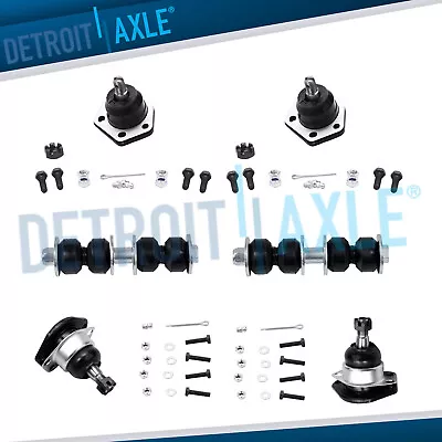 4 Front Upper & Lower Ball Joints + 2 Stabilizer Sway Bar Link For S10 Jimmy 4WD • $43.22