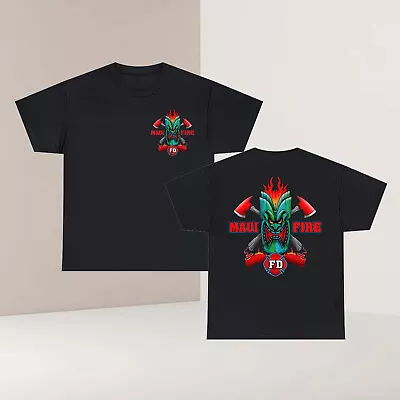 Hot Men's Maui County Fire Department Logo T-Shirt Size S To 5XL • $35