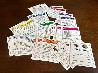 2003 Collector's Edition Monopoly NFL REPLACEMENT Title/Deeds Piece Part • $7.99