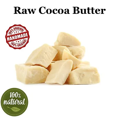 Pure Cocoa Butter Unrefined Natural Organic Prime Pressed Cacao Bean Food Grade • $7.95