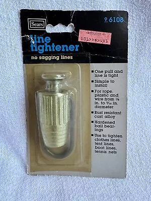 Free Shipping Vintage Sears Clothes Line Tightener Clamp No. 9 6108 NOS USA • $11.99