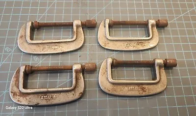 VINTAGE STEARNS 2  C-CLAMPS #25 LOT OF 4 - Gw9 • $27.50