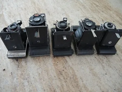 5 X Folding Film Cameras Clearance Sold As Seen/described • £32.50
