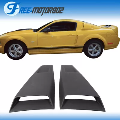 Fit 05-14 Ford Mustang PU Side Window Louvers Cover Eleanor Style Rain Sun Guard • $159.99