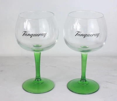 £18 • Buy Tanqueray Gin Copa Green Stem Glass - 50cl X2