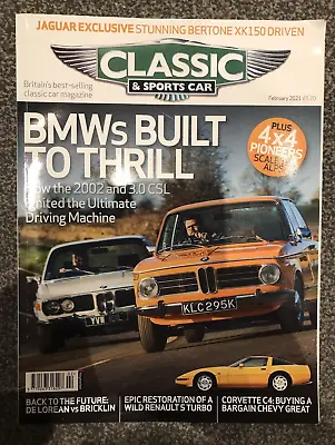 £2.99 • Buy Classic And Sportscar Magazine Feb 2021 - Corvette C4, Renault R5 Turbo, BMW CSL