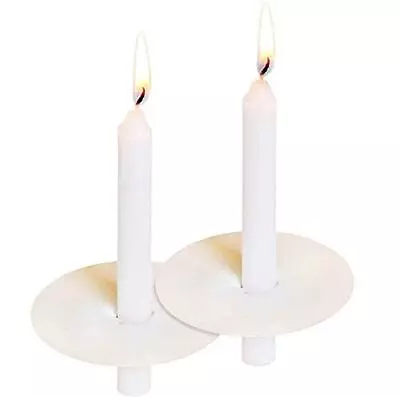 200 Church Candles With Drip Protectors For Devotional Candlelight Vigil Service • $54.52