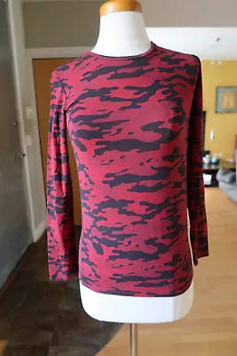$225 Majestic Filatures Deluxe Tee Shirt In Red Camouflage Print Size 1 • $69.99