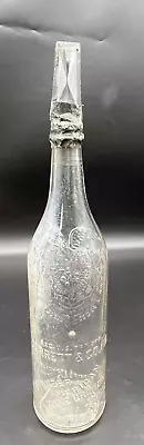 Vintage Garrett & Co. Inc. Pioneer American Wine Growers Wine Bottle 1882 • $14.95