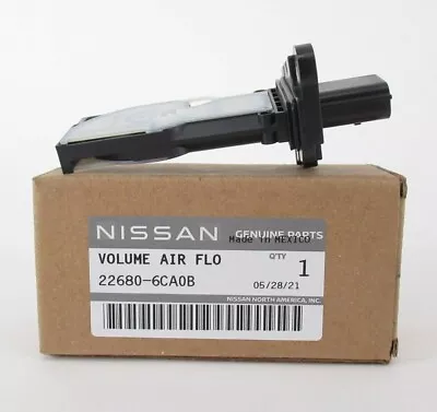 Genuine OEM Nissan 22680-6CA0B Mass Air Flow Sensor • $166.14