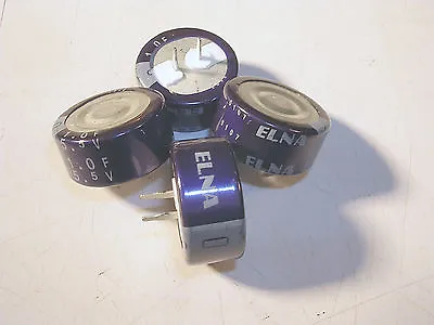 ELNA  LOT OF  4  DH 5.5V 1F Cap Super Capacitor RADIAL For Battery SNAP IN • $9.50