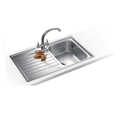 Franke Ascona ASX611 Reversible 1.0 Single Bowl Stainless Steel Kitchen Sink 334 • £74.95