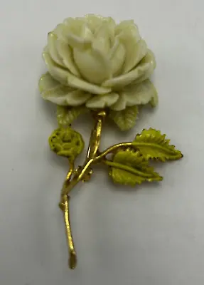 Vintage Signed Pell Flower Brooch Pin Enamel Signed 3  • $16.99