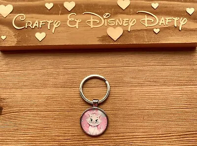 £2.99 • Buy Disney’s Aristocats Marie-Inspired Glass Cabochon Keyring