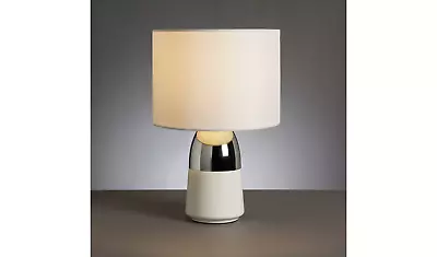 Habitat Duno Touch Table Lamp - Chrome & White FREE P&P • £16.99