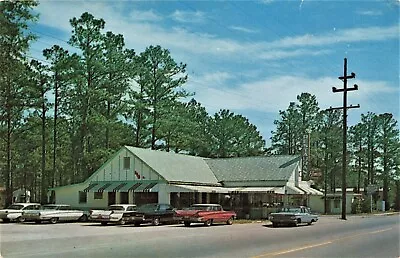 Postcard Elmo's Restaurant Kingsland Georgia GA Old Cars • $7.99