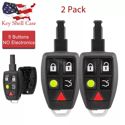 2 For 2005 2006 2007 2008 2009 2010 Volvo C30 C70 S40 V50 Remote Key Shell Case • $23.99