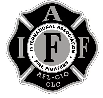 4  IAFF Decal Black And Silver Exterior Mount Please Read Auction • $3.50