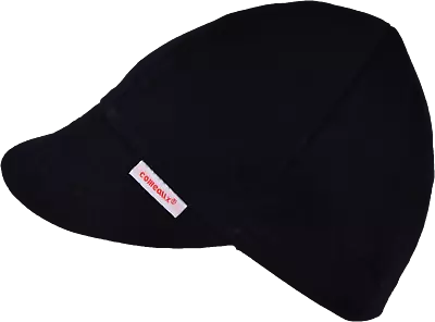 NWT Comeaux Caps Welders Welding Hats Solid Black Size 7-3/8 Reversible 2000 • $20.39