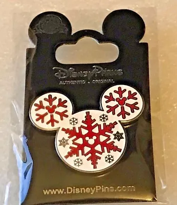 Disney Pin 118465 Mickey Icon - Snowflakes • $9.16