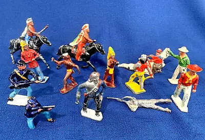 VTG England JOHILLCO  Lead Figures  Cowboy Indian Capt. Hook Britains LOT: 13 • $25