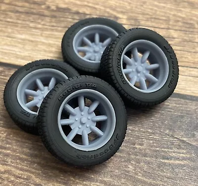 1/24 Scale: 17-inch Minilites Model Car Wheels/tires. Resin; 3D Print • $16.99