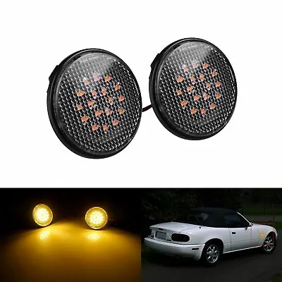 Amber / White LED Side Indicator Repeater Light For 90-15 Mazda MX5 MK1 MK2 MK3 • $18.35
