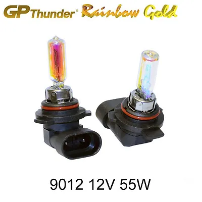 GP-Thunder 2500K Rainbow Gold 9012 9012LL HIR2 PX22d 55W Xenon Light Bulbs Pair  • $9.99