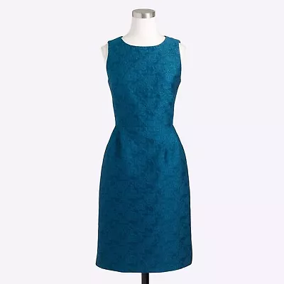 NWT J. Crew Anemone Blue Jacquard Dress US 0 AU 6 -8  • $50