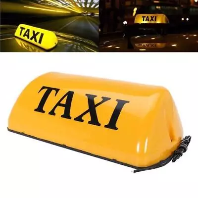 12v Taxi Cab Sign Roof Top Topper Car Magnetic Lamp LED Light Waterproof • $14.99