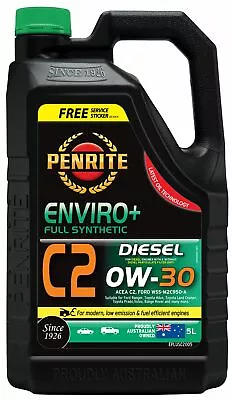 $68.95 • Buy Penrite Enviro+ C2 0W-30 Engine Oil 5L