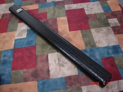 Vintage 1/2  Fellini-esque  Pool Cue Case Black Croc Texture Adam? Super Nice • $219.99