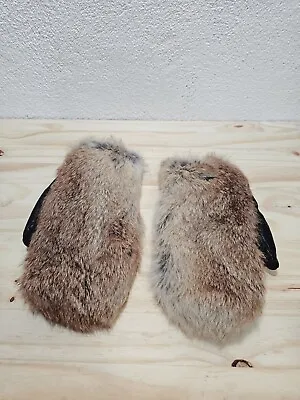 Beaver Universal King Saur Men's Fur Mittens Leather Palm 9  Size S • $150